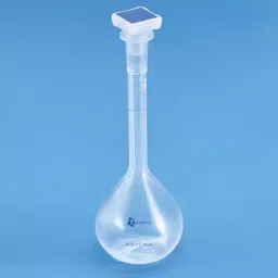 Tarson 250 ml PP Volumetric Flask Class B with PP Stopper 321013 (Pack of 5 Pcs)-48