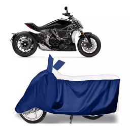 Auto Pearl Two Wheeler Cover for Ducati XDiavel - White, Blue-46