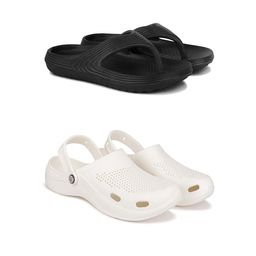 DRACKFOOT Men Set Of 2 Stylish Clogs & Thong Flip-Flops-picture-6