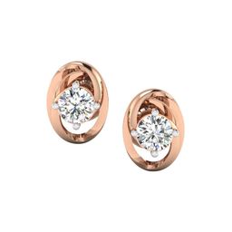 SHINE ETERNAL Women 18 Kt Gold Lab Grown Swirling Stud Diamond Earrings- 2g-picture-42