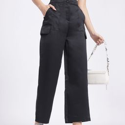 glitchez Women Modern Minimalism High Waist Trousers-image-6