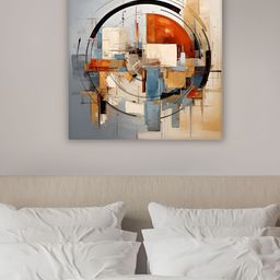 Art Street Grey & Brown Abstract Wall Art-10