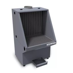 KEMPER Robust Grinding Table with Back Wall Downdraft Air Extraction and Hinged Side Wall, 998200004-14