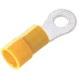 RS PRO Insulated Ring Terminal 6.5 mm Stud Size 2.5 mm² to 6 mm² Wire Size Yellow, 1787276-image-90