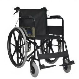 icare Mild Steel Powder Coated Heavy Duty Standard Wheelchair 120 Kg Load Capacity, SWC-PC 122B-picture-27