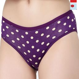 Docare Pack Of 3 Printed Cotton Briefs  Yummy Panty-Tblue-Purple-Red-image-37
