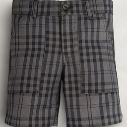 Cherry Crumble By Nitt Hyman Checkered Shorts - Grey-image-42