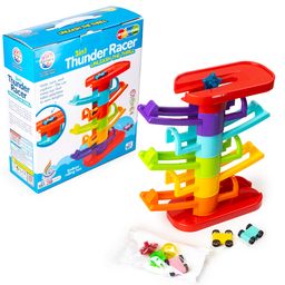 Ratnas 3 in 1 Thunder Racer Track Ramp 5 Layer Swirling Tower - Multicolour-32
