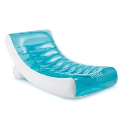 Intex Rockin Inflatable Floating Lounge For Swimming Pool And Beaches Intex Pool Float For Swimming - Multicolor-10