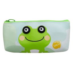 Asera Cartoon Printed Pencil Pouch for Kids/Students Faux Leather Pencil Case Storage Pouch Travel Pouch with Big Cute Eyes and Zipper Closer Eyes Pencil Holder Return Gift for Kids (12 Pcs) image 2
