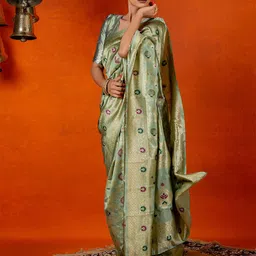 Subham Woven Design Zari Banarasi Saree-image-24