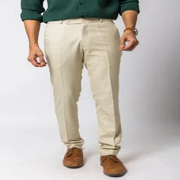 Haul Chic Men Relaxed Straight Leg Slim Fit Trousers-image-44