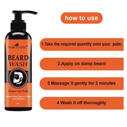 Park Daniel Men Set Of 3 Nutmeg Infused Beard Wash- 100 ml Each image 3
