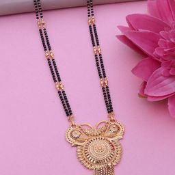 Ramdev Art Fashion Jwellery Gold-Plated Artificial Beaded Long Mangalsutra-13