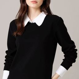 bebe Women Shirt Collar Long Sleeve Sweaters-picture-29