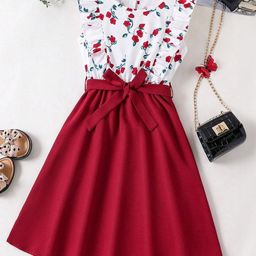 Miss & Chief Embellished A-Line Dress-image-2