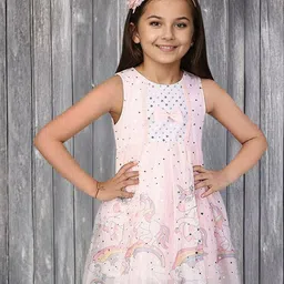 Kids On Board Floral Net Fit & Flare Dress-19