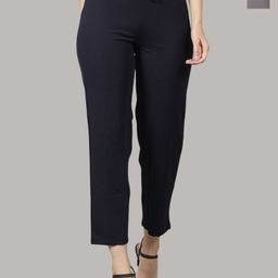 PRIDEWEAR Women Comfort High-Rise Wrinkle Free Trousers-image-56