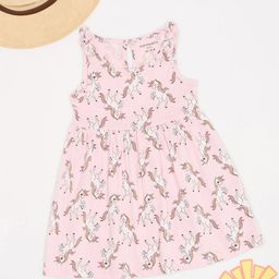Pantaloons Baby Girls Animal Printed Fit & Flare Cotton Dress-picture-32