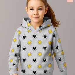 HELLCAT Girls Pack Of 2 Printed Hooded Sweatshirt-picture-26