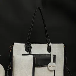 Bagsy Malone Women Textured Structured Shoulder Bag With A Pouch-12