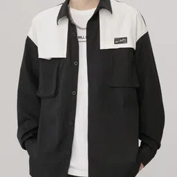 StyleCast Men Original Relaxed Fit Spread Collar Colourblocked Casual Shirt-image-62