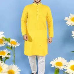 Atly Men Regular Sequinned Pure Cotton Kurta with Pyjamas-picture-23