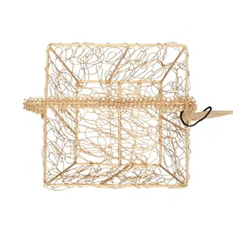e kysa Gold Toned Self Designed Multi-Utility Organisers-33