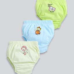 MooNKids Kids Pack Of 3 Printed Pure Cotton Basic Bloomers R1-MK_Bloomer_37-53