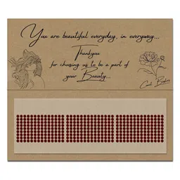 Comet Busters Set Of 10 Traditional Bindis - Maroon image 3