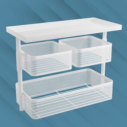 Kuber Industries White Set of 1 Regular Multi-Utility Organisers image 5