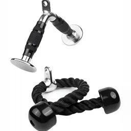 YMD Triceps Push Down Machine Attachments V Handle with Triceps' Rope-image-85