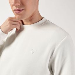 Thomas Scott Men Anti Odour Solid Round Neck Pullover Sweatshirt-image-100