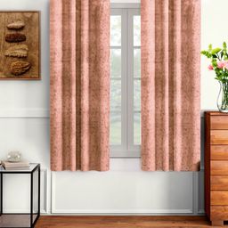 Myntra Elegant Homes Pink 2 Pieces Velvet Regular Window Curtain-image-14