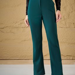 MAGRE Women Relaxed High-Rise Trousers-image-20