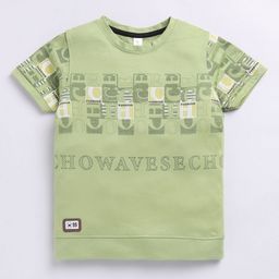 Ginie Boys Typography Printed T-shirt-image-41