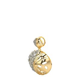 VALANOVA 18K Yellow Gold Plated 0.53 Ct Lab Grown Diamond Pendant-image-98