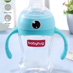 Babyhug Soft Spout Twin Handle Tritan Cup Blue - 300 ml-27