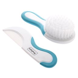 Babyhug Easy Grip Hair Brush & Comb Set - Blue-image-17