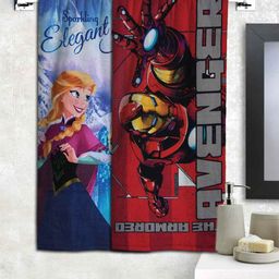 Athom Trendz Disney Frozen & Marvel Iron Man Bath Towels Set of 2 - Red Blue-image-71