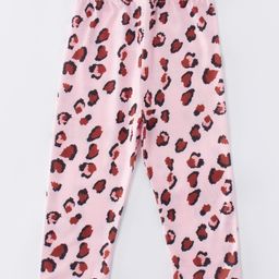 Kookie Kids Full Length Leggings Leopard Print - Pink-image-65