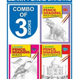 Sawan Learn Pencil Shading Book Pack of 3 - English-14