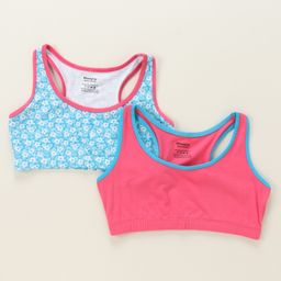 Honeyhap Premium Singlet Sleeves Bralette with Anti-MicrobialFinish Pack of 2 - Multicolour-image-86