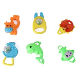 Bliss Kids Animal Shaped Rattles Pack of 6 - ( Design & Color may vary)-12