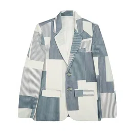 CAVIO Boys Printed Single-Breasted Notched Lapel Collar Blazer & T-Shirt-33