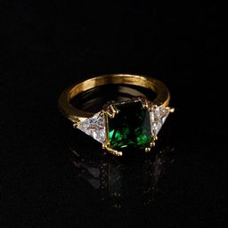 SWASHAA Tanaya 18K Gold-Plated Zircon-Studded Ring-51