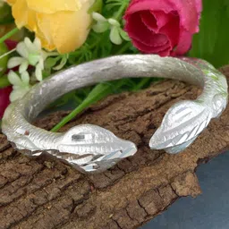 MEMOIR Unisex Silver-Plated Kada Bracelet-picture-48