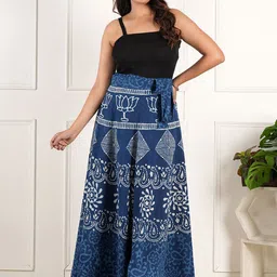 Style Shoes Printed Pure Cotton A-Line Skirt-picture-17