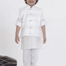 Ministitch Boys Embroidered Regular Kurta with Pyjamas-47