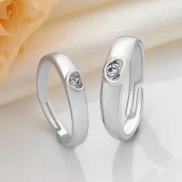 JOKER & WITCH Unisex Set Of 2 Stones Studded Jasper & Alice Lovers Couple Ring-image-20